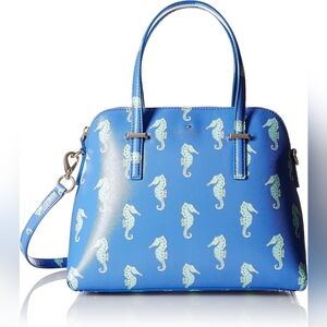Kate Spade Cedar Street Seahorse Maise Crosbody Blue Purse